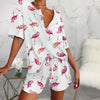 Flamingo Print Pajamas Set