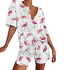 Flamingo Print Pajamas Set