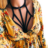 Hollow Out Halter Push Up Bra