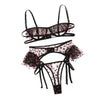 Sexy Bra+Garter+Briefs Set