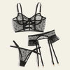 Sexy Bra+Garter+Briefs Set