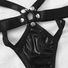 Sexy Leather Cut out Sexy Lingerie