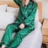 Silk Long Sleeve Pajamas Sets