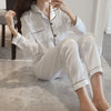 Silk Long Sleeve Pajamas Sets