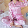 Silk Long Sleeve Pajamas Sets