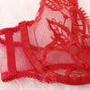 Women's Sling Lace Lingerie Bra+Garter+Briefs Set