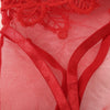 Women's Sling Lace Lingerie Bra+Garter+Briefs Set