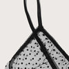 Polka Dot Sheer Mesh Lingerie Set